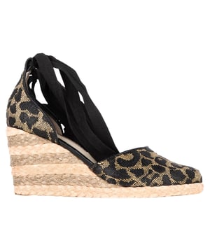 VINTAGE, RRP AS NEW
 Step into summer with style in these stunning Sophia Webster Printed Espadrille Wedge Pumps. Crafted from durable brown polyester, these pumps combine comfort and elegance with a playful, printed design that adds a touch of personality to any outfit. The wedge heel offers the perfect balance of height and stability, while the espadrille sole brings a casual, beachy vibe to these sophisticated shoes. Whether you're pairing them with a flowy dress or your favorite pair of tailored jeans, these pumps will effortlessly elevate your look. A must-have for fashion-forward individuals, these espadrille wedges are perfect for both day and evening wear, offering versatility and flair in every step.

Sophia Webster Printed Espadrille Wedge Pumps in Brown Polyester

Condition: Very good
Signs of wear: Include Box., Minor markings, Lightly used but very well maintained. Minor mark at soles & creasing, light scuffing at the soles and heels.
Packaging: Box
Color: Brown 
Material: Polyester
Size: EU | 37/Uk4/US6.5/FR38
Measurements: Heel height: 80; Insole length: 280
SKU: TONPUGBSH420858W