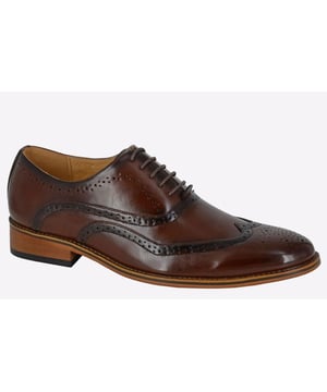 Be sure to get the most out of every dress attire with these must have brogue Jurupa shoes from Goor. Designed for the modern day man this season
- Synthetic upper
- Lace up closure
- Cushioned footbed
- Raised heel
- Durable rubber outsole
- Brogue detailing