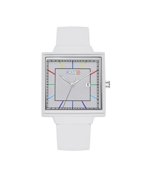 Matte Alloy Case,Seiko PC32 Quartz Movement,Non-Glare Scratch-Resistant Mineral Crystal,Logo-Engraved Stainless Steel Caseback,Hinged Silicone Strap,Logo-Engraved Stainless Steel Clasp,Luminous Hands,Date Display,38mm Case Width,155-215mm Wrist Size,5 ATM Water Resistance.