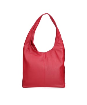 Bolso tipo cartera para mujer. El cierre es con cremallera. Los bolsillos internos son dos con cremallera y dos abiertos. Los bolsillos externos están ausentes. Falta la correa para el hombro. El mango es de piel. Hay dos compartimentos internos. El material exterior es piel auténtica tipo dólar. Internamente está forrado en tejido 70% algodón - 30% poliéster. Medidas: 39x55x13 cm. Hecho en Italia