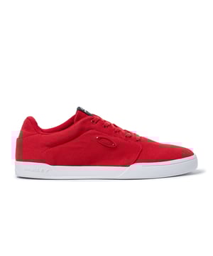 Oakley Flyer Lace-Up Red Canvas Mens Plimsolls 13551 465