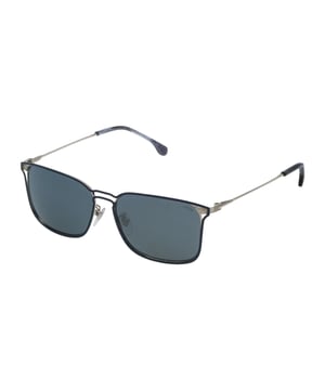 Gafas de sol de hombre de color plata - Lozza SL2302M57E70X• material: metal• color: plata• tamaño: 57/15/145 mm (longitud de la lente / ancho del puente / longitud de la varilla)  FRAME COLOR: PALLADIO LUCIDO C / PARTI BLU