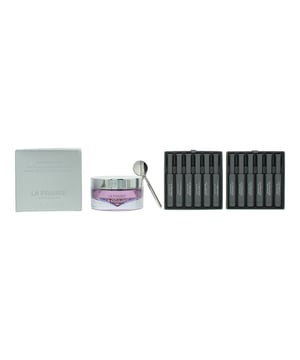 The La Prairie Platinum Rare Haute-Rejuvenation Gift Set includes an Overnight Mask and 12 vials of serum both designed to enhance skin rejuvenation. The Overnight Mask deeply hydrates and revitalizes the skin while you sleep, working to restore firmness and smoothness for a more youthful appearance by morning. Its rich, indulgent texture envelops the skin, delivering essential nutrients and helping to reduce the visible signs of aging. The serum, infused with potent ingredients, targets fine lines and wrinkles, promoting a radiant and plump complexion. Each vial ensures optimal freshness and effectiveness, allowing you to experience the transformative power of La Prairie’s cutting-edge skincare. Together, these products offer a luxurious and effective regimen for those seeking to achieve luminous, youthful skin.