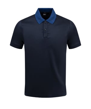 Boss H-phillipson 117 Polo Shirt Dark Blue
A slim-fitting polo shirt that featuring stripes on the collar and a mercerised finish for extra softness. This is an effortless to style piece and a must-have for all occasions.

Slim fit
Polo collar
Number of buttons: 2
Short sleeves
Flat-knit cuffs
Quality: 100% Cotton
Style - 50521127