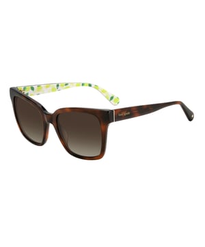 Kate Spade Vrouwen Zonnebril HARLOWGS086F5 - Materiaal: Acetaat - Kleur frame: Bruin - Afmetingen: 55/17/140 mm (Diameter lens / Brug formaat / Lengte veren)