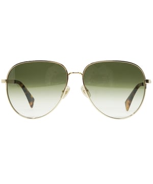Experimente el lujo y la sofisticacin con las gafas de sol Lanvin LNV107S 715. Fabricadas con los mejores materiales, estas elegantes gafas de sol cuentan con proteccin 100% UVA/UVB y refinados detalles metlicos. Admire el estilo sofisticado de Lanvin con estas gafas de sol atemporales., Gafas de sol doradas, ancho del puente nasal = 15 mm, ancho de la lente = 61 mm, largo del brazo = 140 mm, estuche para gafas de sol de marca y pao de limpieza incluidos, proteccin 100 % contra rayos UVA y UV. Luz solar UVB y conformidad con la norma britnica EN 1836:2005, gafas de sol, estuche para gafas de sol, pao de limpieza e instrucciones de cuidado, todo incluido, gafas de sol doradas