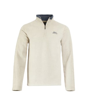 88% gerecycled polyester, 12% viscose. Stof: Vlies. Ontwerp: Geborduurd, Raster, Logo. Gemerkte ritstrekker, Metalen ritstrekker. Halslijn: Contrasterende kraag, Hoge Hals. Mouwtype: Met lange mouwen. Pasvorm: Relaxed model. Bevestiging: 1/4, Pull Over. Duurzaamheid: Milieuvriendelijk. S: 37 in. M: 40 in. L: 43 in. XL: 46 in. XXL: 49 in. 3XL: 52 in. 4XL: 55 in. 5XL: 58 in.