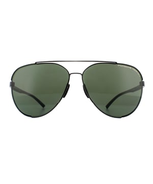 Las gafas de sol Porsche Design P8682 A Matt Black Green tienen forma de aviador clásico y están fabricadas con una fina montura metálica que alterna la parte delantera y trasera de la montura, creando un efecto casi flotante. Las plaquetas nasales totalmente ajustables garantizan un ajuste cómodo y personalizado, mientras que la marca Porsche Design adorna una esquina de la lente y las patillas de plástico están grabadas para facilitar su reconocimiento.