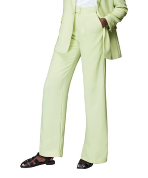 Bella Tailored Trousers - A perfect blend of sophistication and style for your workwear and leisure repertoire. These lime-hued trousers feature a tailored fit that offers a sleek silhouette. Ideal for the office or sprucing up your weekend ensemble.