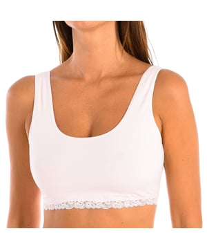 Top Janira.
 T-shirt met brede band.
 Aanpasbare en elastische stof.
 Silhouetversterkend effect.
 Kort stijlschot.
 Naden in toon zichtbaar.
 Samenstelling: 90% Katoen, 5% Polyamide, 5% Elastaan
 Onderhoud:
Wasvoorschriften:
 - Wassen op max. temperatuur. 30º.
 - Geen bleekmiddel gebruiken.
 - Niet strijken.
 - Geen droger gebruiken.
 - Niet chemisch reinigen.