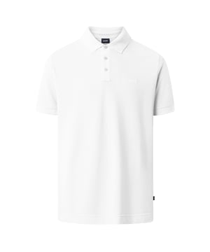 Basic polo shirt voor heren van het merk JOOP! Zachte pique kwaliteit gemaakt van puur katoen. Plat gebreide kraag met knoopsluiting. Logo borduring. Hoge kwaliteit.
