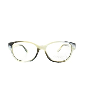 Ralph Lauren RL 6112 glasses frames have a Horn Black Yellow Vintage Effect frame which is made of plastic and has a square shape and are for Women