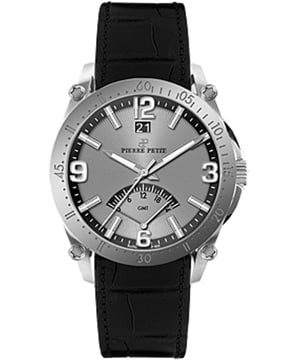 Pierre Petit: Reloj plateado Serie Le Mans para hombre