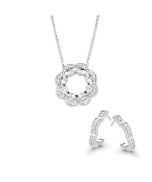 This Orphelia Set: Chain-Pendant + Earrings in Silver is made of the highest quality allergy free 925 Sterling Silver. The Orphelia 'Onyx' Women's 925 Sterling Silver Set: Chain-Pendant + Earrings - Silver SET-7127 comes delivered in a beautiful gift box and has a two year warranty - the perfect gift to spoil yourself or a loved one.