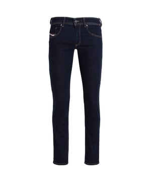 Diesel Blue Denim Pants,  Button Fly , 98% Cotton, 2% Elastane. Skinny Fit, Diesel Branding