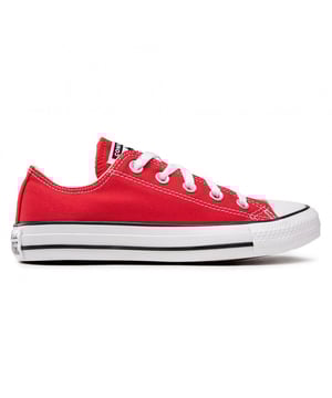 Converse All Star Ox Lace-Up Rood Canvas Dames Plimsolls M9696C