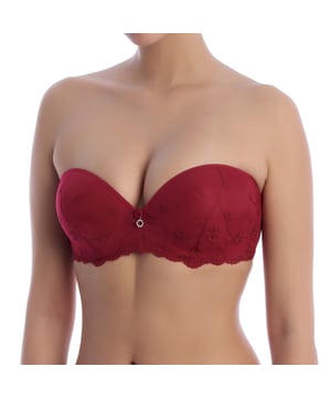 Strapless bh voor bruiden, ontworpen met beugel en gewatteerde push-up cups. Perfect om de buste te accentueren en trouw- en feestjurken te complementeren, met een combinatie van comfort en verfijning.

 Details:

 - Strapless ontwerp.
 - Cups met push-up vulling en beugel.
 - Geborduurde tule en verfijnde details.
 - Inclusief set bandjes van textiel.
 - Verstelbare achtersluiting.

 Deze strapless bruidsbeha combineert functie en stijl met een strapless ontwerp, perfect om de schoonheid van elke bruidsjurk of feestjurk te benadrukken. De geborduurde details en comfortabele constructie maken het een must-have keuze voor de meest speciale dag.
 Samenstelling: 82% Polyester, 15% Polyamide, 3% Elastaan
 Onderhoud:
Machinewasbaar tot 30ºC.
 Geen bleekmiddel gebruiken.
 Niet in de droger drogen.