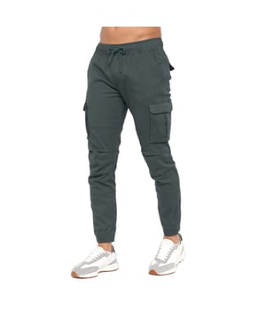 98% Baumwolle, 2% Elastan. Design: Unifarben. Stil: Combat-Stil. Artikuliertes Knie, Bündchen am Knöchel, Block-Panele. Länge: Zum Fußgelenk. Taille: DTM Tunnelzug. Taschenart: Zwei Seitentaschen, Zwei Taschen am Oberschenkel, Eingefasst, 2 Taschen hinten, Klappenverschluss.
