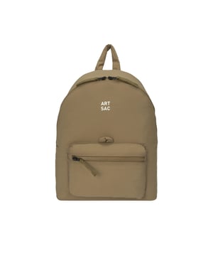 Our medium-sized backpack. This lightweight backpack has plenty of internal space as well as an external front single pocket and internal laptop sleeve (fits 13 inch Macbook Pro) for you to organise all your essentials. It's stylish design is discreet and adaptable enough to style with any outfit. The perfect bag for your every day commute or casual day-trip. Features: , Padded lightweight nylon, Water resistant, 13 inch padded laptop sleeve, Zip top opening to main compartment, ARTSAC screen printed logo, Single front zip pocket with loops, Internal zip pocket for smaller valuables, 2 Internal mobile phone slip pockets - Fits normal and plus size smart phones, 3 Internal pen slip pockets, Ergonomic contoured back panel, Adjustable padded backpack straps, Top grab handle, Medium model Style Ref: 52016 SAND