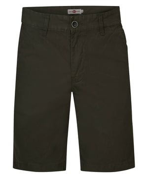 Chino korte broek met knoopsluiting en ritsgulp. Deze short heeft twee steekzakken en twee achterzakken. Chino korte broekKnoopsluiting, ritsgulpSteekzakken en achterzakken55% katoen, 45% linnen