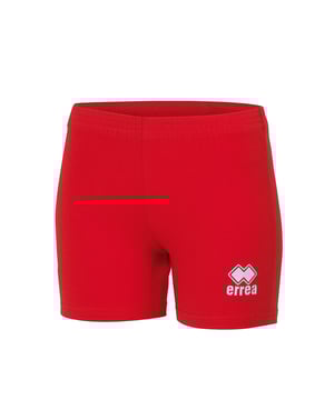 Especificaciones: Pantalón corto de voleibol confeccionado en algodón elástico, ajustado y ergonómico para mayor comodidad y libertad de movimiento. Cinturilla elástica y logo Errea estampado en la pierna izquierda. Uso: Voleibol Ajuste: Ajustado
