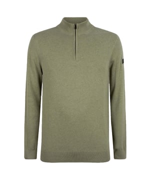 Jersey de hombre de la marca Presly & Sun. El jersey de Presly & Sun está hecho de algodón orgánico y tiene un corte recto. El suave algodón proporciona una gran comodidad.  Marca: Presly & SunNombre del modelo: Lewis Zip Knitted Pullover Categoría: jersey de hombreMateriales: algodónColor: verde