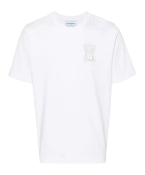 The Tennis Pastelle t-shirt is a short-sleeve printed design featuring artwork inspired by nature, architecture, and tennis in this season's pastel colours. Crafted from organic cotton and complete with a classic ribbed crew neck.