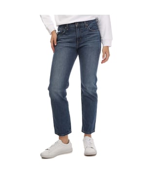 Dames Levis Middy Straight Jeans.- 5-pocket styling.- Gulp met rits.- Halfhoog.- Niet-elastisch.- 100% katoen.- Ref: A46900001