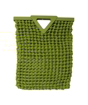 VINTAGE, RRP AS NEW
Bottega Veneta is no stranger to meticulous weaving techniques - this 'Point' tote is crafted from knotted macramé rubber in a soft, spacious silhouette. Designed in a vibrant 'Chartreuse' hue, it has a sturdy V-shaped frame that serves as a top handle.
Bottega Veneta Point Macramé Tote in Chartreuse Rubber
Sign of wear: No
Condition: Excellent, comes with zip pouch
Material: Rubber
Color: Chartreuse 
Size: One Size
SKU: 195213