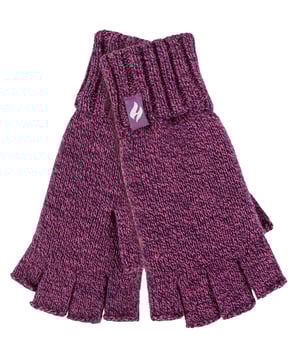 Heat Holders es la marca líder en mantener el calor durante los meses más fríos y estos guantes lisos sin dedos para mujer son la última incorporación a la colección. Son unos guantes prácticos y estupendos para llevar puestos, sobre todo si necesitas utilizar el teléfono. Estos guantes son gruesos, muy suaves y cálidos. Con un exterior sólido y un forro térmico de felpa heatweaver, maximizan la cantidad de aire caliente que se mantiene cerca de la piel. Y no sólo eso, son increíblemente suaves y acogedores, con puños protectores. Los guantes llevan un hilo aislante térmico especialmente desarrollado. Esto proporciona un aislamiento de alto rendimiento contra condiciones de frío extremo y una capacidad superior de evacuación de la humedad, manteniendo las manos calientes y calentitas sin que suden demasiado. Estos guantes sin dedos, además de abrigar, tienen un agradable aspecto estético con un look liso tradicional. Hay 7 magníficos colores de moda otoño/invierno para elegir, así que seguro que encuentras un par que se adapte al conjunto que quieras llevar. Estos guantes son una mezcla de acrílico y poliéster, están disponibles en 7 fantásticos colores y vienen en talla única para mujer. También hay disponibles gorros y sudaderas del mismo color. Se pueden lavar a máquina.