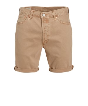 Deze regular fit denim short voor heren van Levi's is gemaakt van denim. Het 5-pocket model heeft een knoopsluiting.details van deze denim short:stijlnaam: 501geen stretch5-pocket