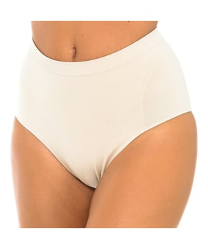 Seamless girdle panty.
 Shape and refine your figure thanks to its incredibly light fabric.
 Shapes hips and buttocks.
 Flat stomach.
 Maximum comfort, excellent support and total discretion.
 Withouth stitches.
 Composition: 86% Polyamide, 14% Elastane
 Care:
Care:
 - Wash at a maximum temperature of 30º.
 - Do not use bleach.
 - Do not use dryer.
 - Do not iron.
 - Do not dry clean.