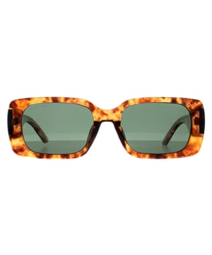 Montana Rectangle Womens Shiny Havana Soft Demi G15 Green Polarized MP76 zonnebril is een glamoureus rechthoekig montuur gemaakt van lichtgewicht acetaat. Op de poten staat het Montana logo voor een fashion-forward look die bij elke outfit past, waardoor deze zonnebril een veelzijdig accessoire is voor zowel casual als formele gelegenheden.
