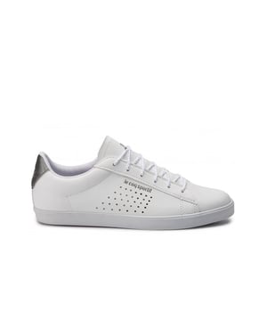 Le Coq Sportif Agate Lo Lace-Up White Smooth Leather Womens Entrenadores 1720030