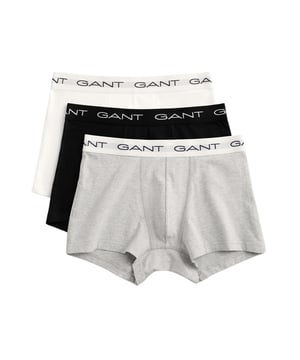Experience optimum comfort with the slim-fit GANT men's boxer shorts in an attractive 3-pack. The short legs and regular rise ensure a perfect fit, while the elasticated jacquard waistband with the iconic GANT logo provides a fashionable accent. These boxer shorts are an ideal addition to the modern men's wardrobe and offer a combination of style and comfort.