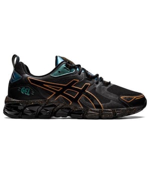 ASICS GEL-QUANTUM 180 Entrenadores de hombres sintéticos negros Lace-Up 1201A522_961