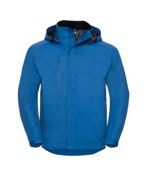 Material: 100% Nylon. Lining: Mesh. Fabric: PU Coating, Taslan. Design: Plain. Fabric Technology: Breathable, Shower Resistant, Water Resistant, Waterproof. Access For Decoration, Articulated Elbow, Rain Channel, Taped Seam. Cuff: Adjustable. Sleeve-Type: Long-Sleeved, Raglan. Neckline: Soft Touch, Standing Collar. Hood Features: 3 Piece, Concealed. Pockets: 1 Internal Pocket, 2 Front Pockets, 1 Chest Pocket, Zip. Fastening: Full Zip, Reversed Zip. Waterproof Rating: 2000mm. 2000g/m²/24hrs. Hem: Drawcord, Drop Hem. Sustainability: Amfori, Better Cotton Initiative, BSCI, Fair Labor Association, Oeko-Tex Standard 100 Certified.