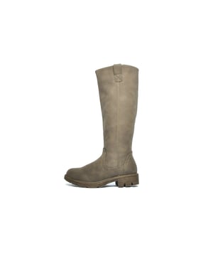 Designed to impress, these Quinn knee high boots from Divas are a stylish choice for your everyday wardrobe. Delivered in a vegan-friendly synthetic upper in a stylish olive colourway, with panelled detailing and intricate stitching throughout for standout style. Comfort is delivered with a soft microfibre fleece lining designed to keep you warm, and a cushioned footbed for all day wear. An inner side zip allows for easy on / off wear, with an inner elasticated gusset that ensures the boot fits to your calf. A durable rubber outsole completes this on-trend boot, ensuring its as stylish as it is practical. 
- Vegan-friendly synthetic upper
- Warm microfibre fleece lining
- Inner side zip for easy on / off wear
- Inner elasticated gusset
- Intricate stitch detailing
 - Durable rubber outsole