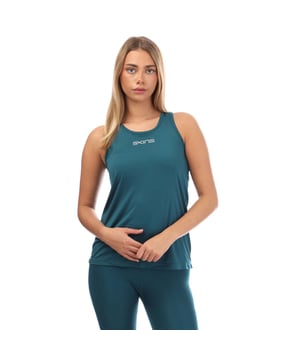 Womens Skins Series-3 Bra Tank Top in teal.- Round neck.- Sleeveless.- Mesh panelling for improved breathability and movement.- Silver reflective logos.- 100% Polyester.- Ref: ST40750340574