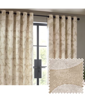 Blending modern neutrals with nature-inspired tones to create an inspiring collection of prints that stand the test of time. Create impact with simple but stylish prints. Brinn is a new modern classic. Featuring a unique geometric design inspired by minimalist and abstract art, these printed eyelet curtains are woven using 100% cotton half-panama fabrics and are complete with room-darkening qualities, making them suitable for every type of home.
