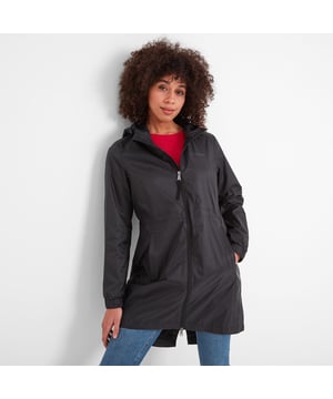 Keep the Kilnsey packable rain jacket to hand and you won't get caught out by seasonal showers - which we have our fair share of here in Yorkshire where our design team are based. This lightweight jacket is waterproof and breathable and the fully taped seams block out the rain to keep you completely dry. Kilnsey is cut in a longer length with a fishtail split at the bottom of the curved back and an adjustable elasticated waist for a feminine silhouette. It has a breathable mesh lining and sleeves with elasticated cuffs and easy glide taffeta lining, so it slips on and off with ease. Designed in fun patterns and colours inspired by trips to Whitby Bay, this rain jacket is finished with thoughtful design touches, such as pullers and trims dyed to match and a tonal TOG24 logo on the chest. You'll also appreciate practical features such as the two-way front zip, a fixed, adjustable hood that you can shape round your face and two lower zip pockets.