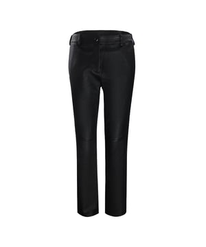 Schwarze Hose von Belstaff, 100 % Leder, 100 % Lammleder. Schlichte schwarze Hose, hergestellt in Italien, Marley-Hose