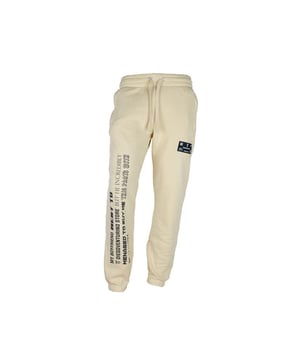 Beige Baumwolljeans & -hose  
Diego Venturino Marke  
Herren Trainingshosen  
Hergestellt in Italien  
Mit Druckmotiven  
Kordelzug am Bund  
Seitentaschen mit Reißverschluss  
Material: 100% Baumwolle