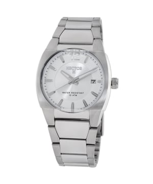 Héctor: reloj plateado para hombre