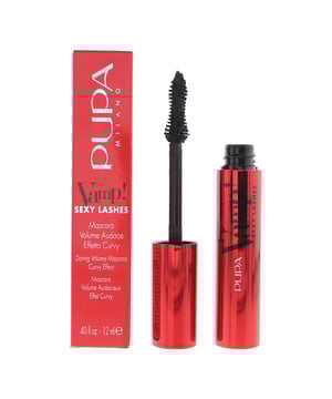 Pupa Vamp Sexy Lashes 011 Extra Black Mascara, Eine Wimperntusche, die das Wachstum der Wimpern fördert und die Wimpern im Laufe der Zeit verstärkt. Ideal für alle, die sich dickere und vollere Wimpern wünschen.