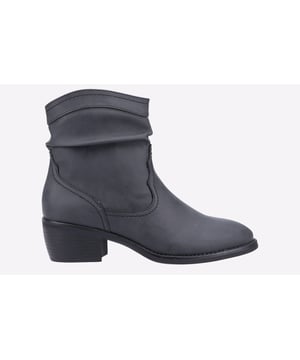 Add some chic designer styling to your fashionable footwear collection with these on trend vegan friendly boots from leading brand Divaz.
 The Adele boot is delivered with attitude and stunning designer detail throughout delivering head turning looks no matter where you go.
 Its lined in faux fur for added comfort and warmth through the colder months and sits atop a hardwearing sole unit with a 45mm heel for a feminine boost in height, along with durability and traction underfoot. The boot is complete with a practical side zip for quick and easy on / off wear and is delivered quite honestly at a price you will very rarely see!
 - Vegan friendly synthetic upper
 - Durable grippy outsole 
 - Heel height 45mm
 - Inside zip for easy on / off wear
 - Designer stitch detailing
 - Faux fur warm lining
 * Do your bit for the environment as every pair of these Divaz boots sold supports National Forest tree planting *