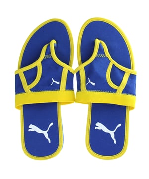 Puma DandelionSlip On Blue Synthetic Mens Flip Flops 348198 05