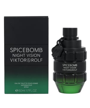 Spicebomb Night Vision by Viktor  Rolf is an oriental fougere fragrance for men. Top notes grapefruit cardamom green mandarin and Granny Smith apple. Middle notes red chilli pepper pepper clove nutmeg sage and geranium. Base notes tonka bean almond and woody notes. Spicebomb Night Vision was launched in 2019.