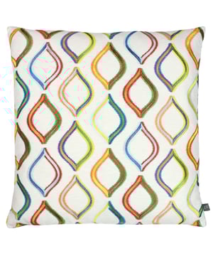 Combine colour and texture with this vibrant Spinning Top cushion. Featuring a delicate embroidered design, this cushion will sit perfectly within any contemporary or modern home.