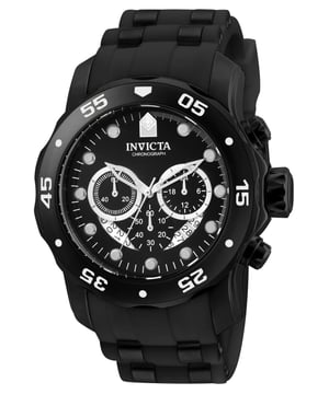 El Invicta 6986 tiene una caja de acero inoxidable de 48 millimetros con una esfera negro.
Esta modelo funciona con un movimiento de Cuarzo preciso.
Resistencia a la presión de aqua de 10 bares.
Este modelo es parte de la colección Invicta Pro Diver - SCUBA.

2 años de garantía Invicta.